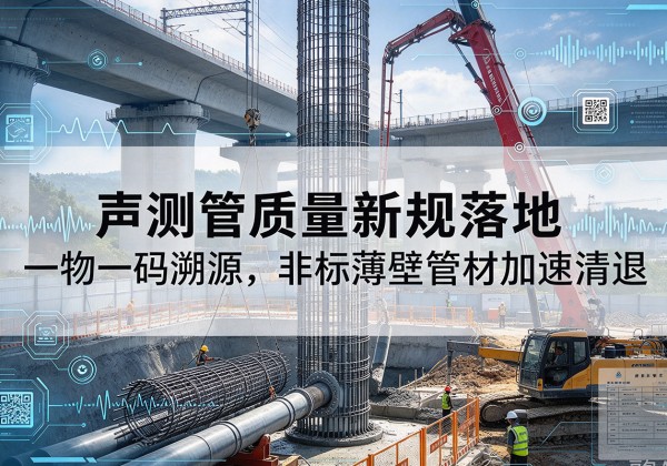 周村声测管质量新规落地，一物一码溯源，非标薄壁管材加速清退